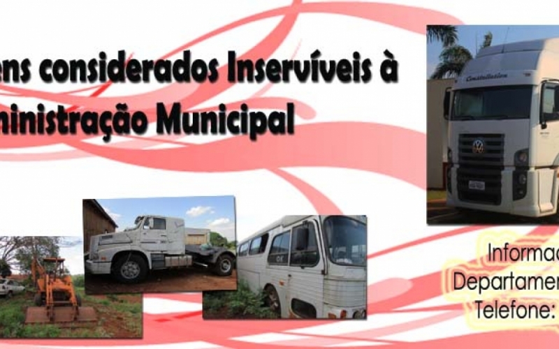 Prefeitura de Ramilândia realiza Leilão de Bens Inservíveis à Administração Municipal